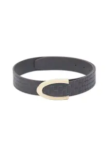 Calvadoss Boys Checked Leather Belt