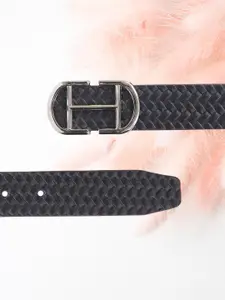 Calvadoss Boys Striped Leather Belt