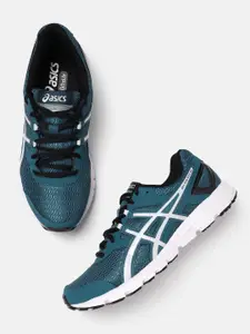 ASICS Men Woven Design Round-Toe Gel-Galaxy 8B Running Shoes with Brand Logo Detail