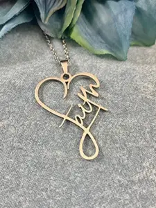 VIEN Gold-Plated Faith Pendant Necklace