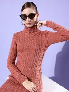 4WRD by Dressberry Turtleneck Knitted Jumper Dress