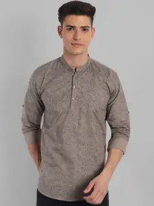 Majestic Man Geometric Printed Pure Cotton Kurta