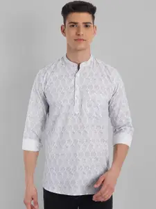 Majestic Man Geometric Printed Pure Cotton Kurta