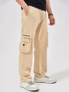 Maniac Men Relaxed-Fit Cotton Cargo Track Pants