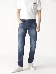 RARE RABBIT Men Slim Fit Clean Look Light Fade Cotton Jeans