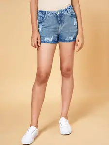 Coolsters by Pantaloons Girls Washed Denim Shorts