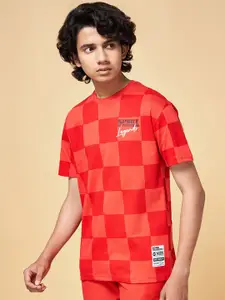 Coolsters by Pantaloons Boys Checked Cotton T-Shirt