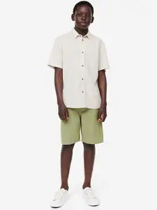 H&M Boys Linen-Blend Shorts