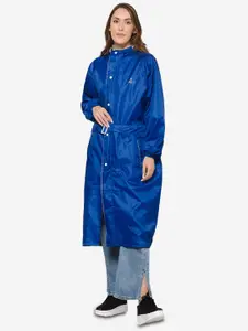 THE CLOWNFISH Waterproof Reversible Hooded Double Layer Rain Jacket
