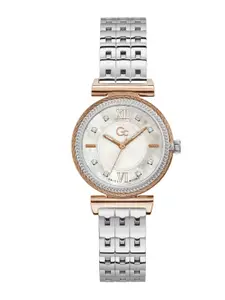 GC Women Embellished Dial & Stainless Steel Bracelet Style Straps Watch Y88001L1MF