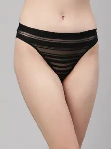 PrettyCat Mid Waist Transparent Bikini Panty