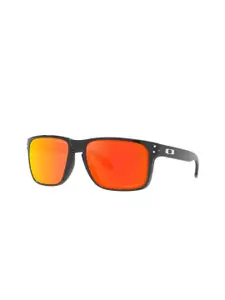 OAKLEY Men Full Rim Square Sunglasses With Polarised Lens 7895653241374