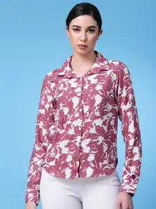 Oomph! Standard Floral Printed Formal Shirt