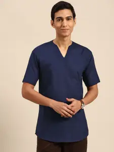RAJUBHAI HARGOVINDAS Men Solid Cotton Kurta