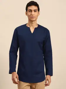 RAJUBHAI HARGOVINDAS Men Solid Cotton Kurta
