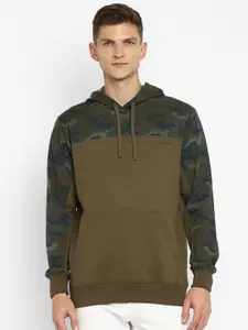 Alan Jones Camouflage Printed Hooded Pullover Sweatshirt