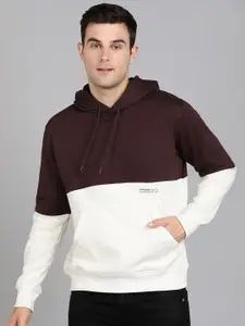 Alan Jones Colourblocked Hooded Pullover Sweatshirt