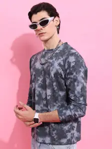 HIGHLANDER Black & Grey Tie & Dye T-Shirt