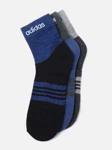 ADIDAS ADIDAS Men Pack Of 3 Patterned Ankle-Length Socks