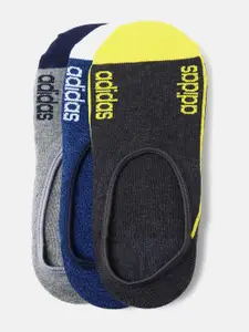 ADIDAS ADIDAS Men Pack Of 3 Brand Logo Printed Shoe Liners Socks