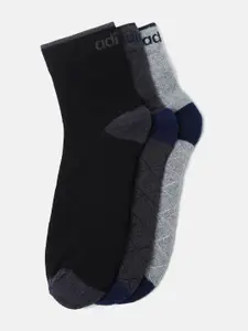 ADIDAS ADIDAS Men Pack Of 3 Patterned Ankle Length Socks