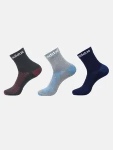 ADIDAS ADIDAS Men Pack Of 3 Flat Knit Ankle Socks