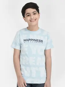 Crimsoune Club Boys Typography Printed Pure Cotton T-Shirt