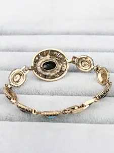 YouBella Women Gold-Plated Stone Studded Link Bracelet