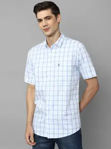 Allen Solly Slim Fit Checked Pure Cotton Casual Shirt