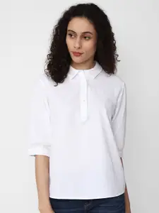 Van Heusen Woman White Pure Cotton Casual Shirt