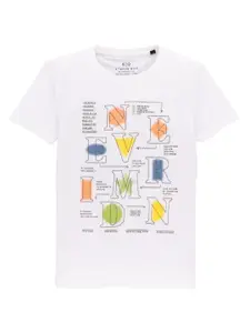 Status Quo Boys Typography Printed Cotton T-shirt