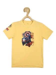 Peter England Boys Avengers Printed Cotton T-shirt