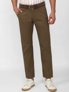 Peter England Casuals Men Mid Rise Cotton Trousers