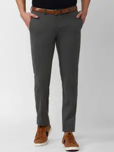 Van Heusen Sport Men Textured Slim Fit Formal Trousers