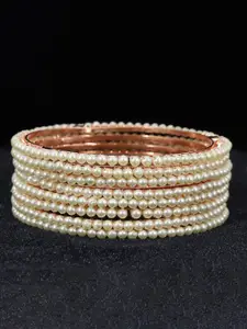 NMII Set of 8 Beads-Studded Bangles