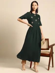 all about you Women Embroidered Kurta