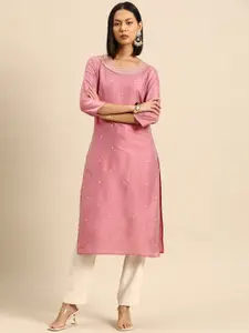 all about you Embroidered Sequinned Kurta