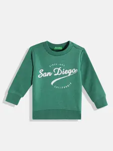 United Colors of Benetton Boys Typography Printed Sweatshirt