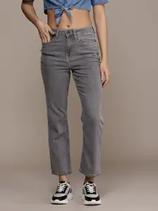 The Roadster Life Co. Women Straight Fit Mid-Rise Stretchable Casual Jeans