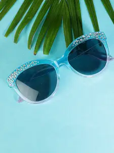 PASSION PETALS Girls Polarised And UV Protected Lens Cateye Sunglasses 11-12bluesunglasses