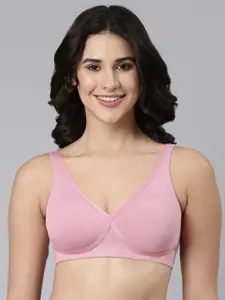 Enamor Full Coverage Removable Pads- High Coverage Lightly Padded Bamboo T-Shirt Bra