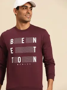 United Colors of Benetton Cotton Printed Sweatshirt