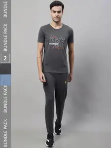 MACK JONNEY Pack Of 2 Printed T-Shirts With Track-Pants