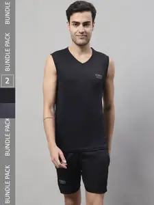 MACK JONNEY JONNEY Men Pack Of 2 Dryfit T-Shirt & Shorts Sports Co-Ords Set