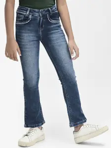 Crimsoune Club Girls Fared Bootcut Stretchable Jeans