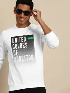 United Colors of Benetton Brand Logo Printed Pure Cotton Sweatshirt