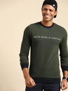 United Colors of Benetton Cotton Printed Sweatshirt