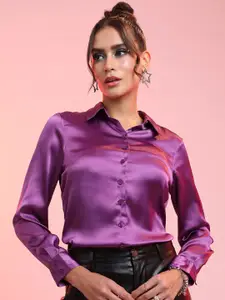 Tokyo Talkies Spread Collar Casual Shirt