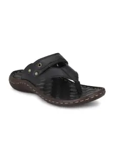 SHENCES Men Textured Comfort Sandals