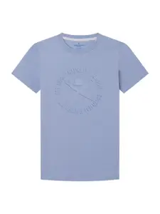 HACKETT LONDON Boys Typography Printed Slim Fit Cotton T-Shirt